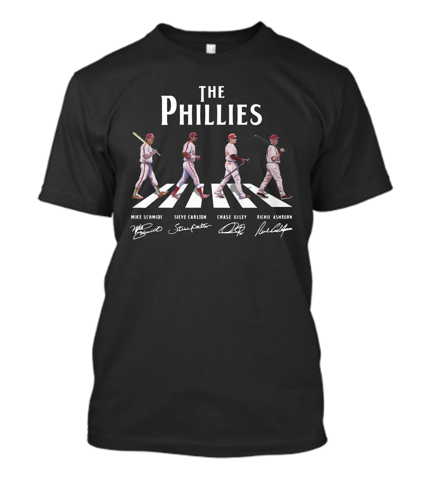 The Phillies Abbey Road Mike Schmidt Steve Carlton Chase Utley Richie Ashburn T-Shirt