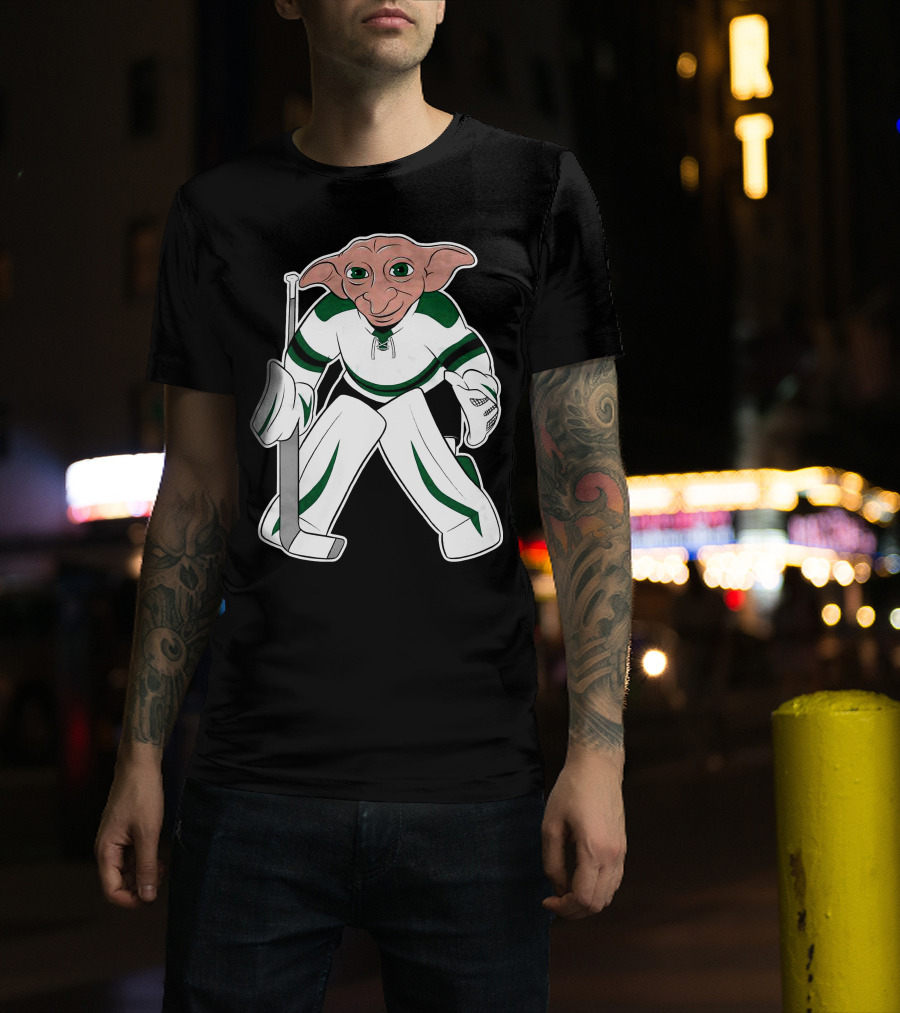 Spittin Chiclets D Goalie Hockey Creature Playing Goaltender T-Shirt