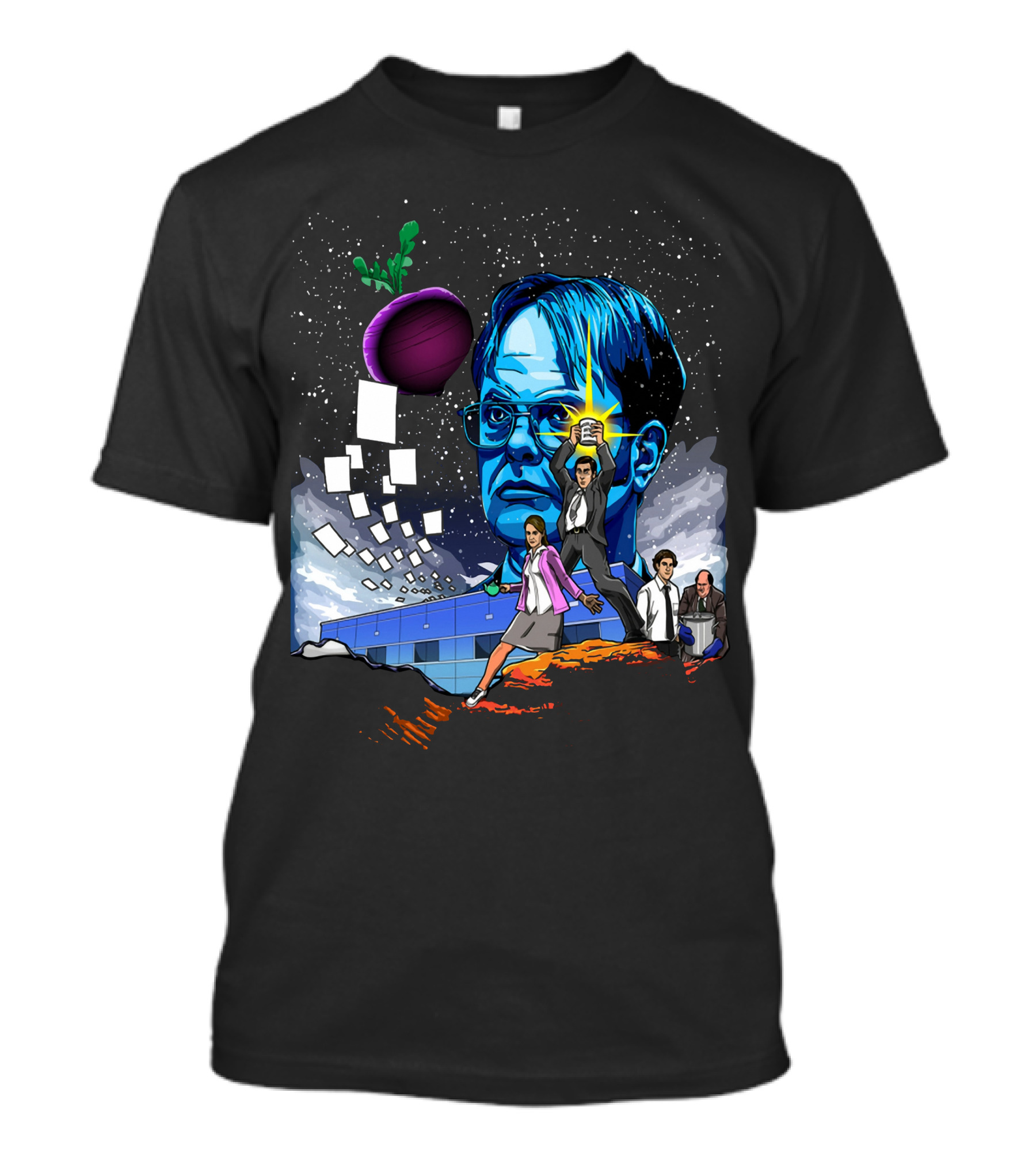 Star Wars Office Dwight Force Battle Galaxy Adventure T-Shirt