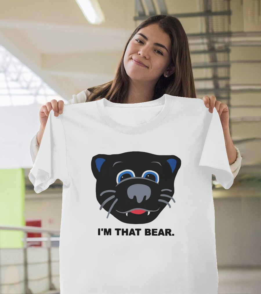 Carolina Panthers I'm That Bear Face T-Shirt