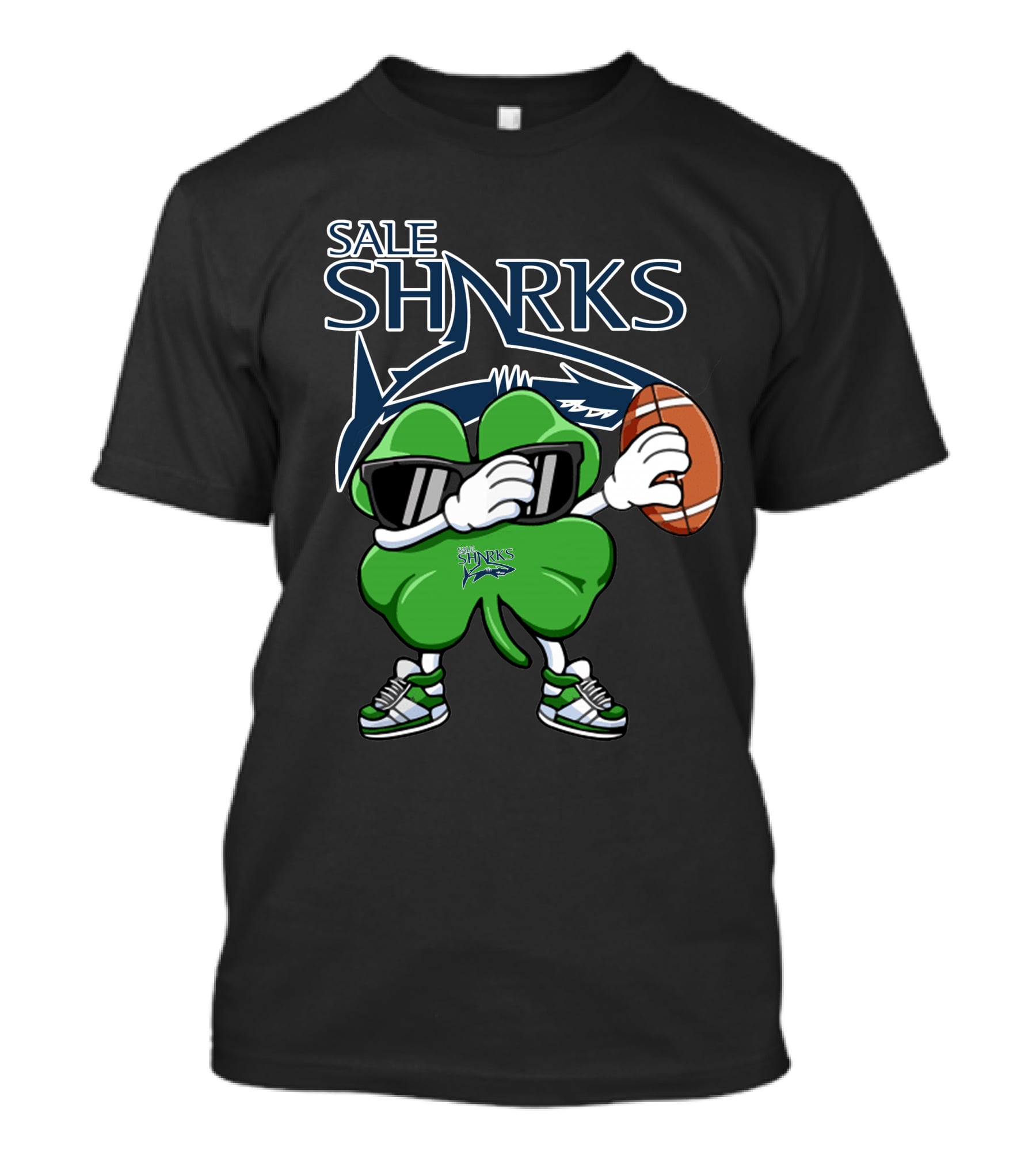 Sale Sharks Shamrock Football T-Shirt