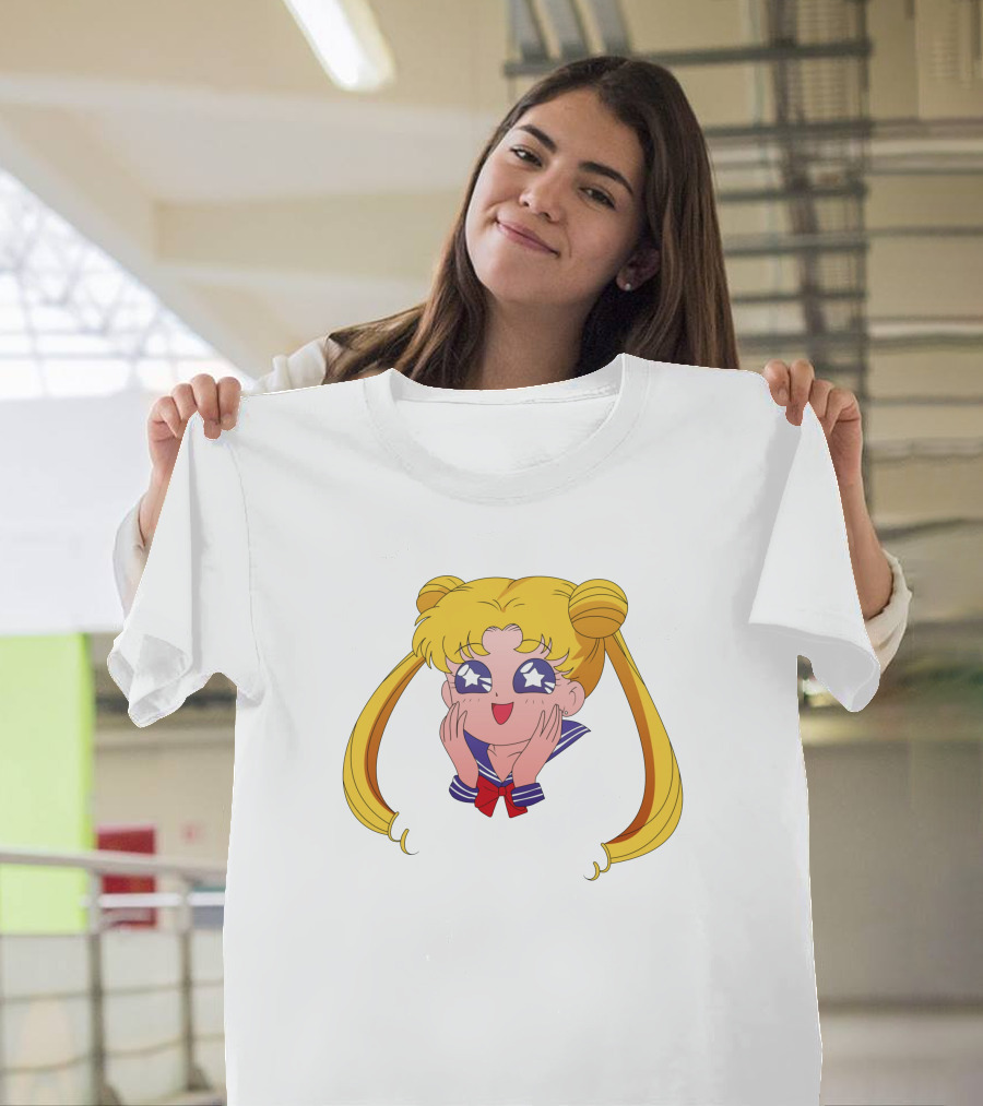Sailor Moon Usagi Tsukino Star Eyes Anime Character T-Shirt