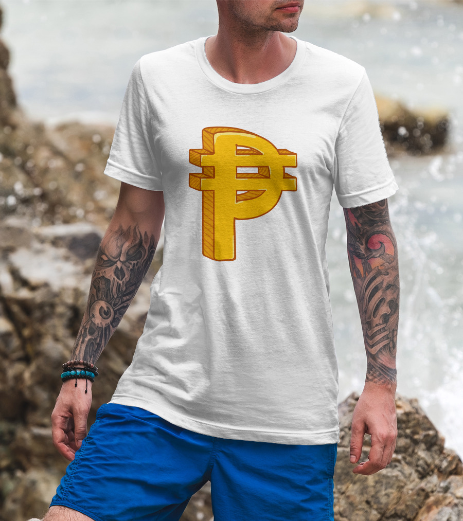 Peso Currency Symbol Philippines Gold T-Shirt