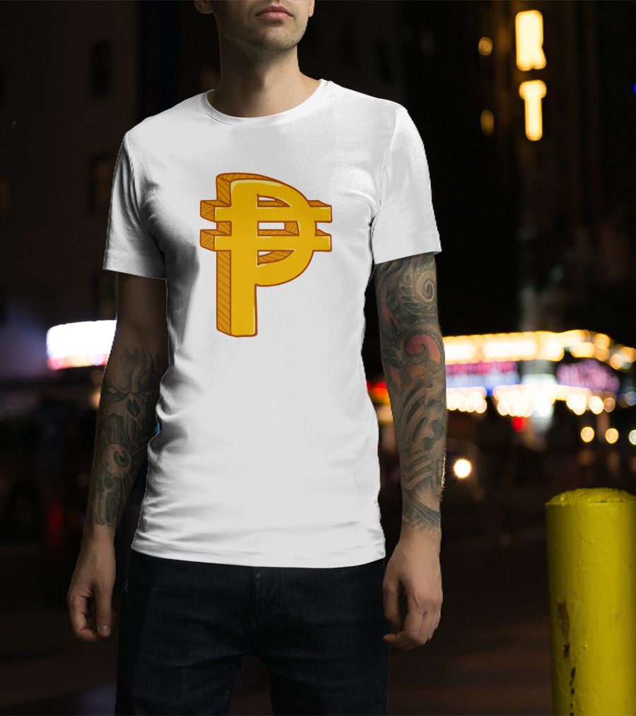 Peso Currency Symbol Philippines Gold T-Shirt