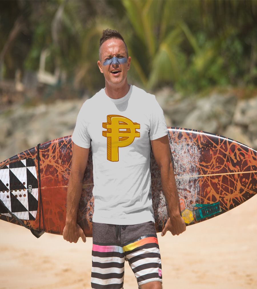 Peso Currency Symbol Philippines Gold T-Shirt