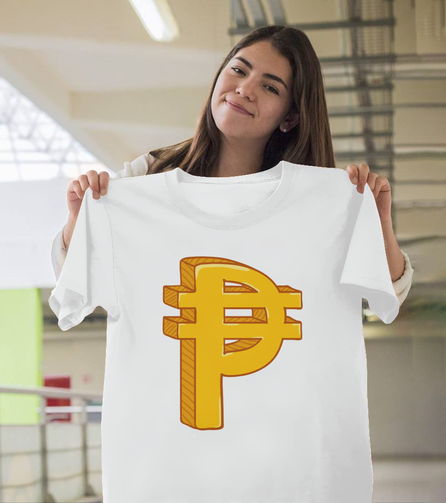 Peso Currency Symbol Philippines Gold T-Shirt