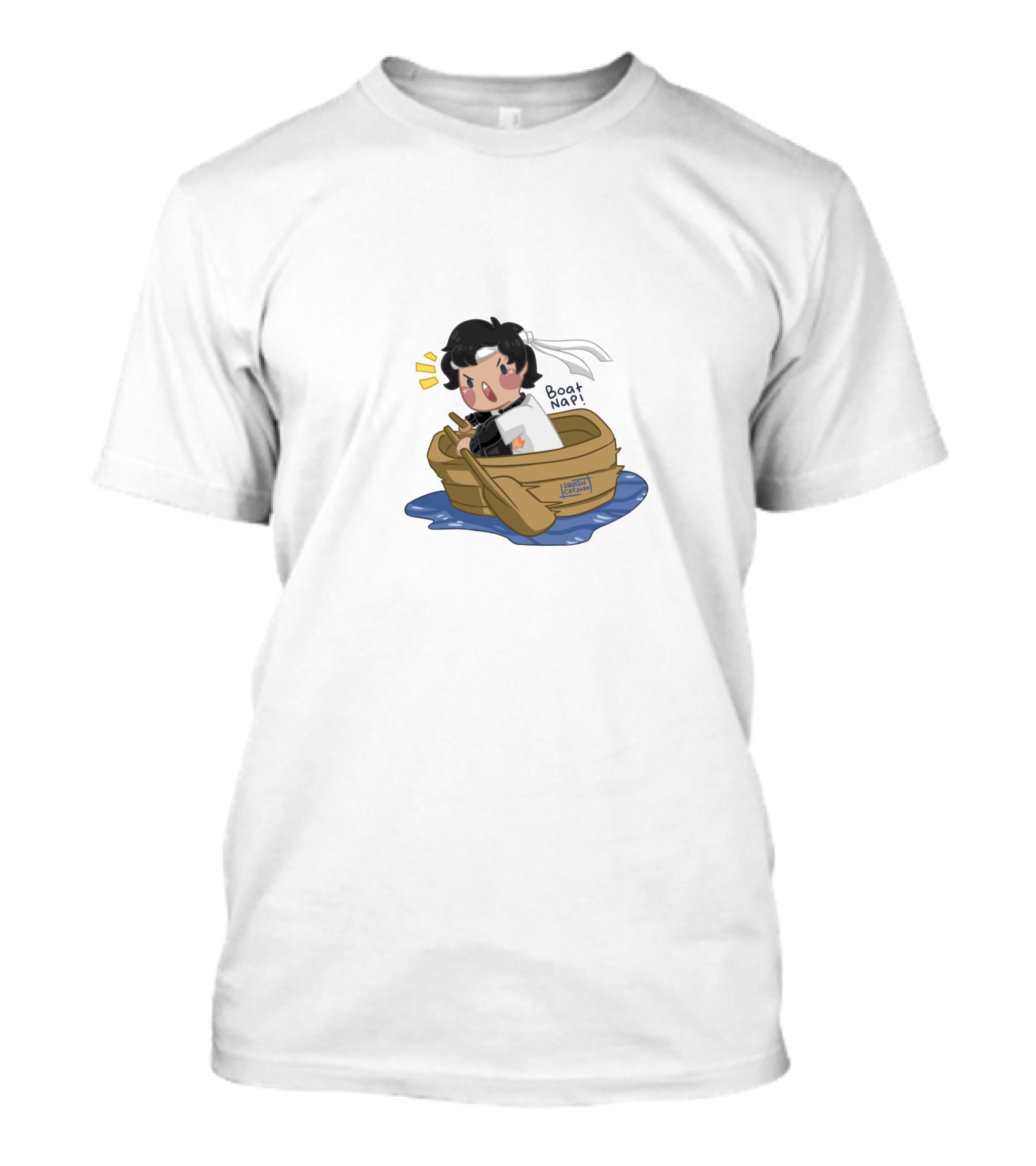 Sapnap Boatnap Cute Chibi Character In A Rowboat On Water T-Shirt