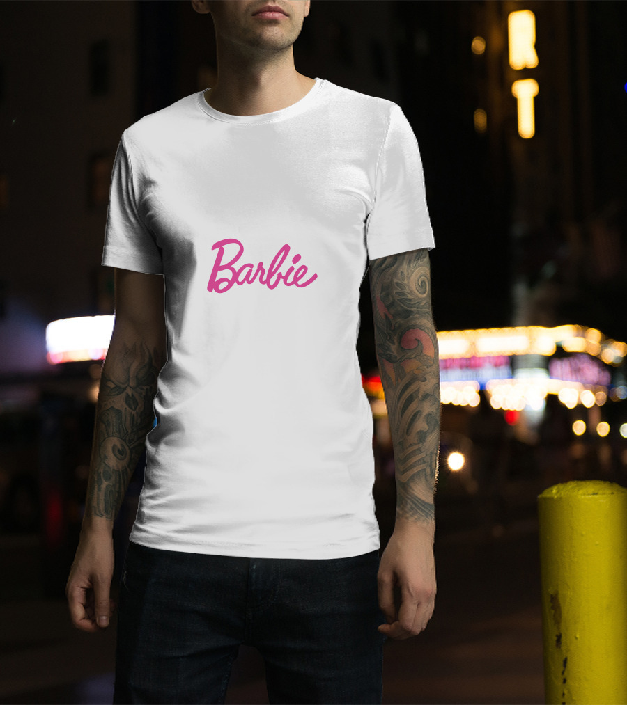 Barbie Logo Pink Script Iconic T-Shirt