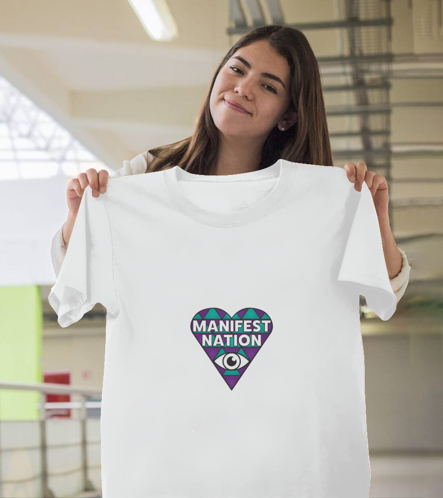 Manifest Nation Ganja White Night Eye T-Shirt
