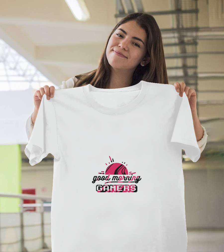 Good Morning Gamers Pixel T-Shirt