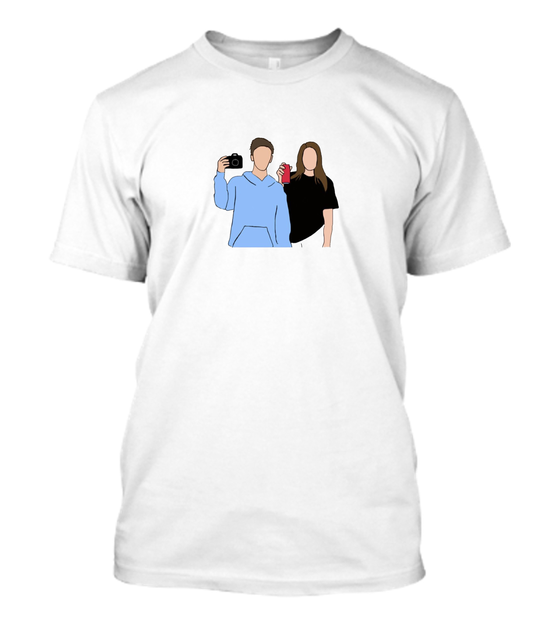 Sinjin Drowning Camera And Drink Duo T-Shirt