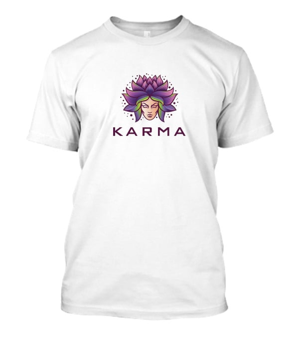 Karma LesDoMakeup Lotus Flower Head T-Shirt