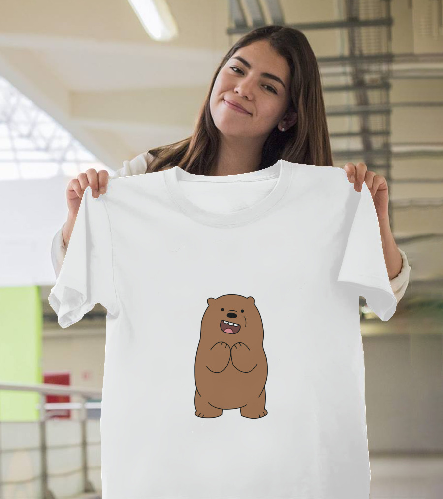 We Bare Bears Standing Bear Character T-Shirt