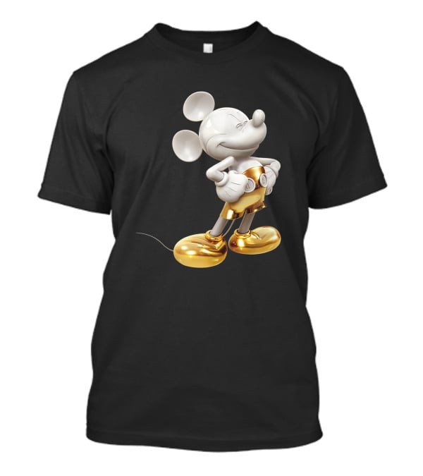 Mickey Mouse Gold Pose Disney Vintage Look T-Shirt
