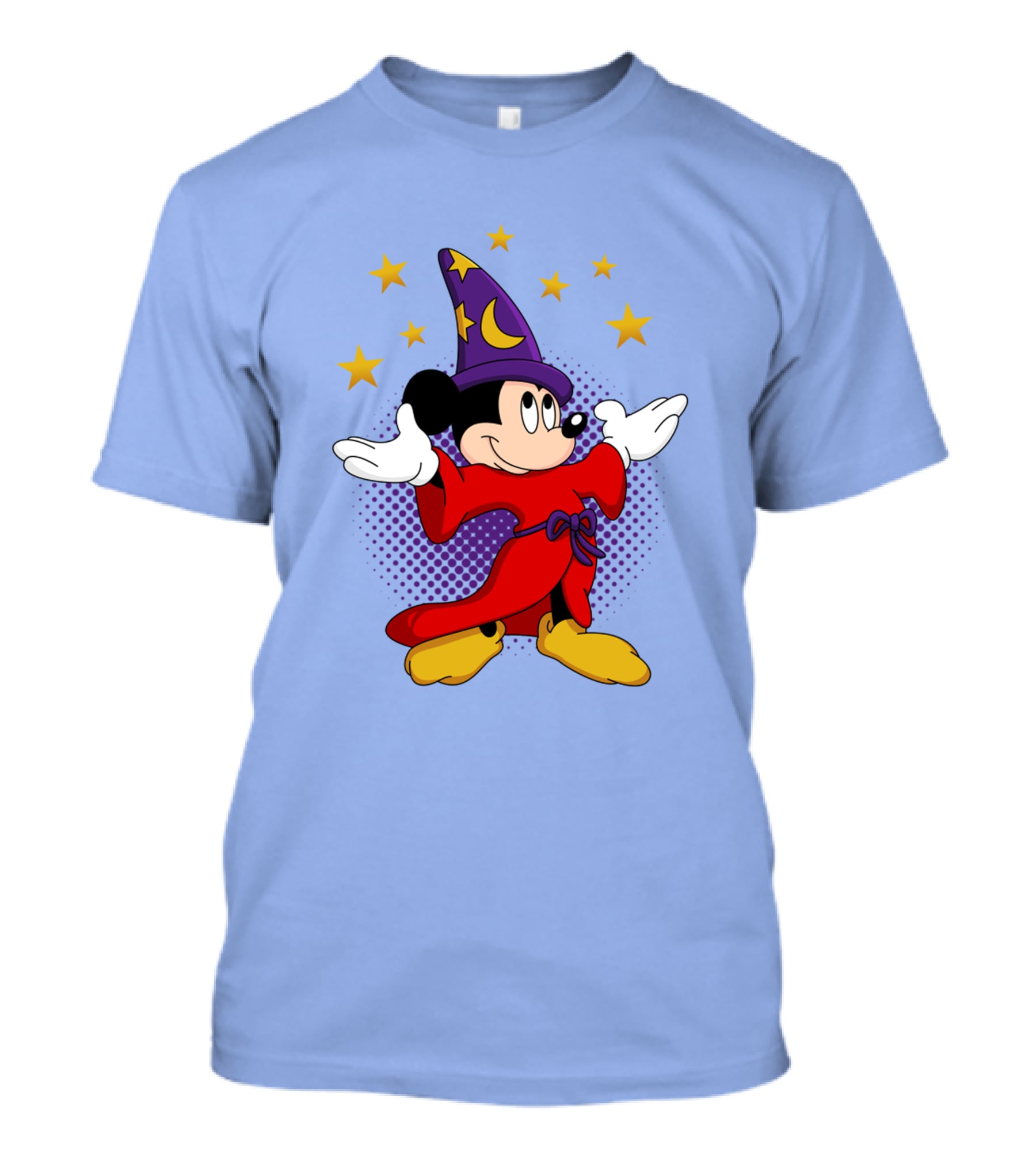 Mickey Mouse Wizard Sorcerer's Apprentice Magic Stars T-Shirt
