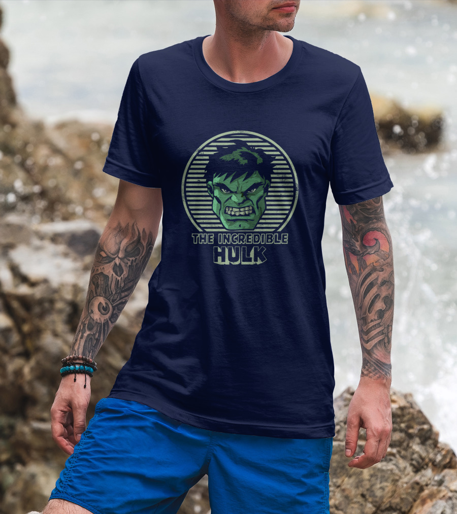 The Incredible Hulk Vintage Hulk Retro Face T-Shirt