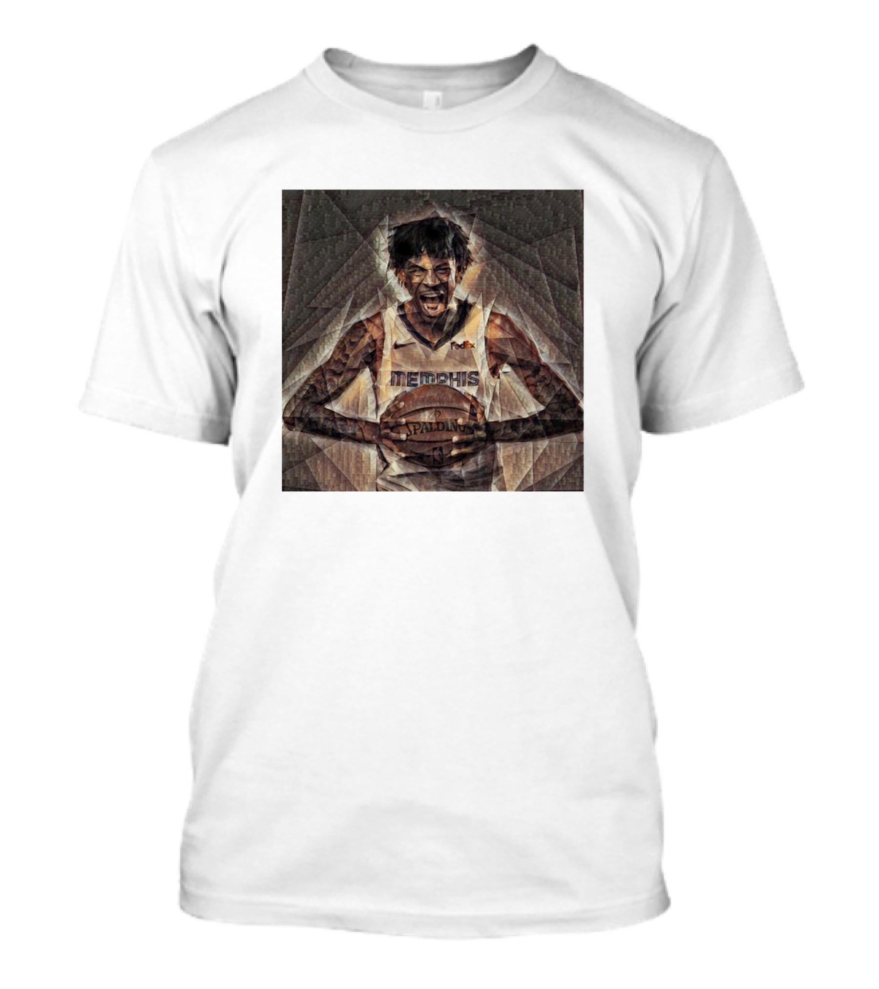 Ja Morant Memphis Basketball Oil Painting T-Shirt
