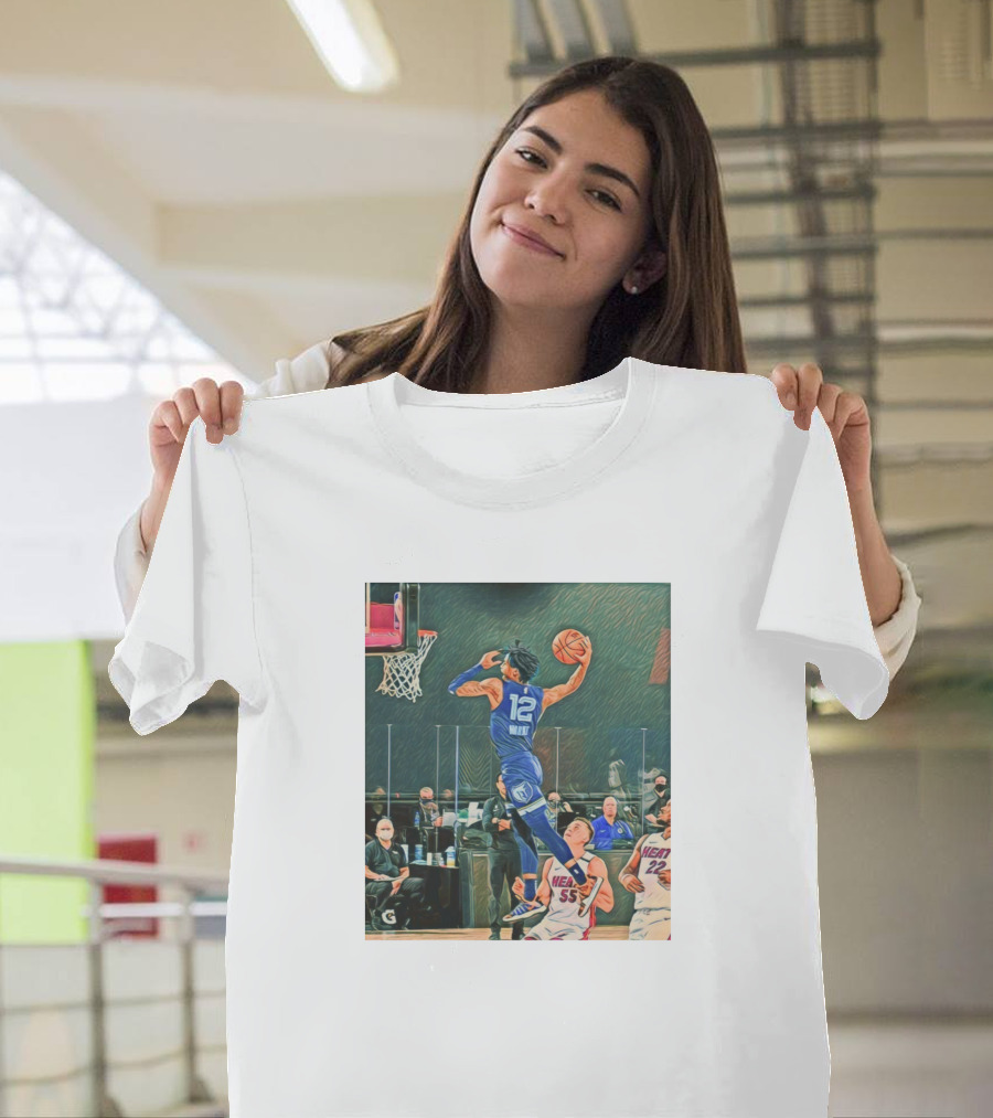 Ja Morant Dunk Over Miami Heat T-Shirt