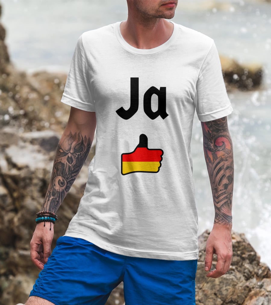 Ja Thumbs Up German Flag T-Shirt