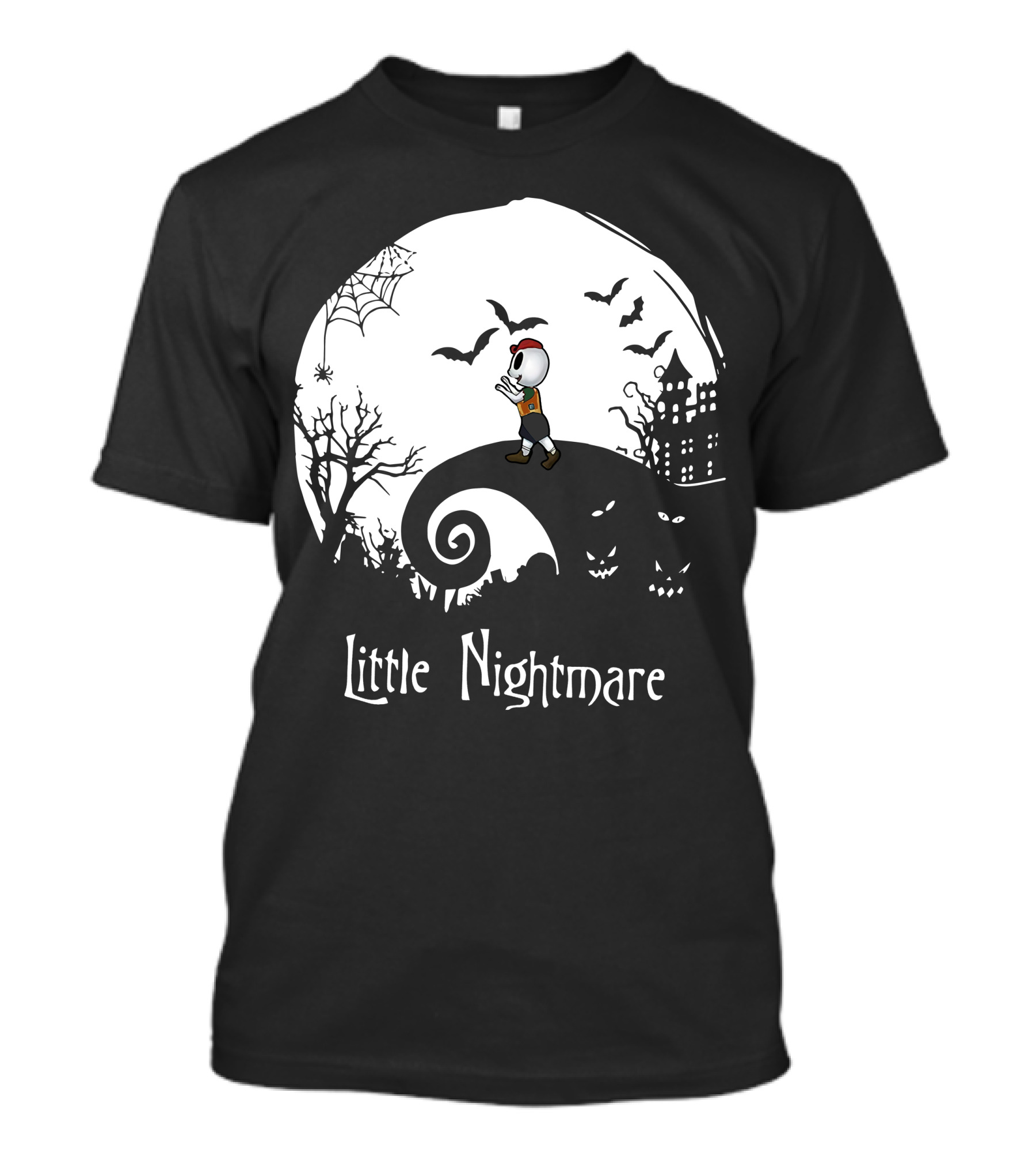 Little Nightmare Boy Halloween Spooky Scene T-Shirt