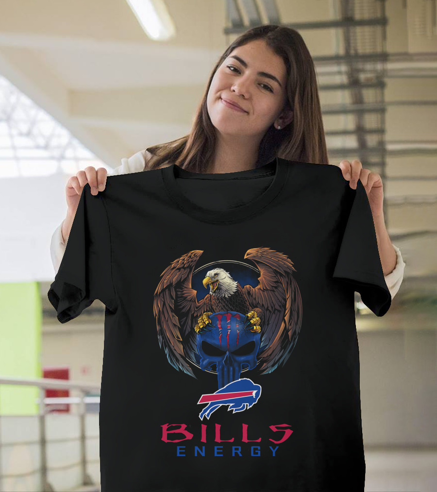 BILLS ENERGY Buffalo Bills Eagle Skull T-Shirt