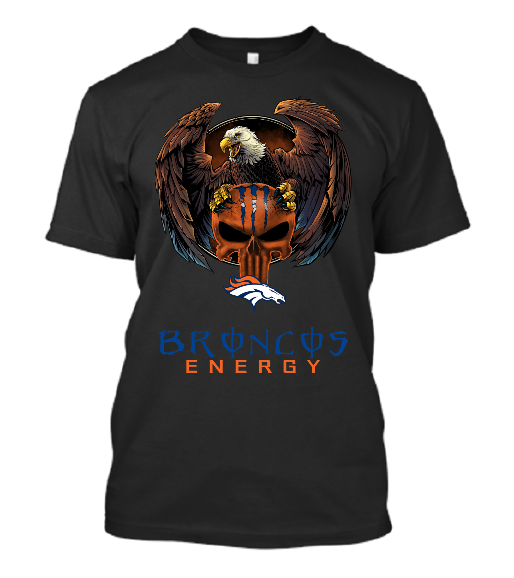 Broncos Energy Denver Broncos Eagle Skull T-Shirt