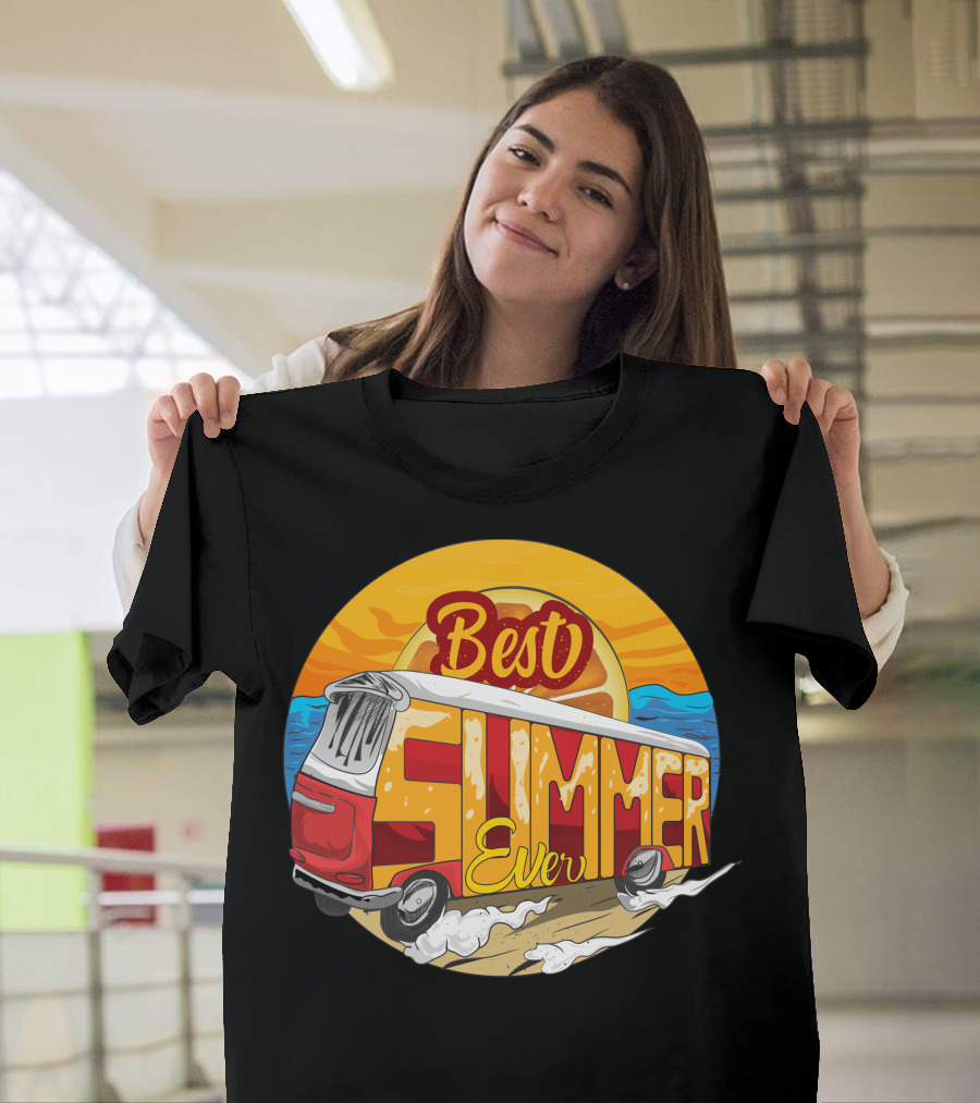 Best Summer Ever Beach Surf Van Adventure T-Shirt