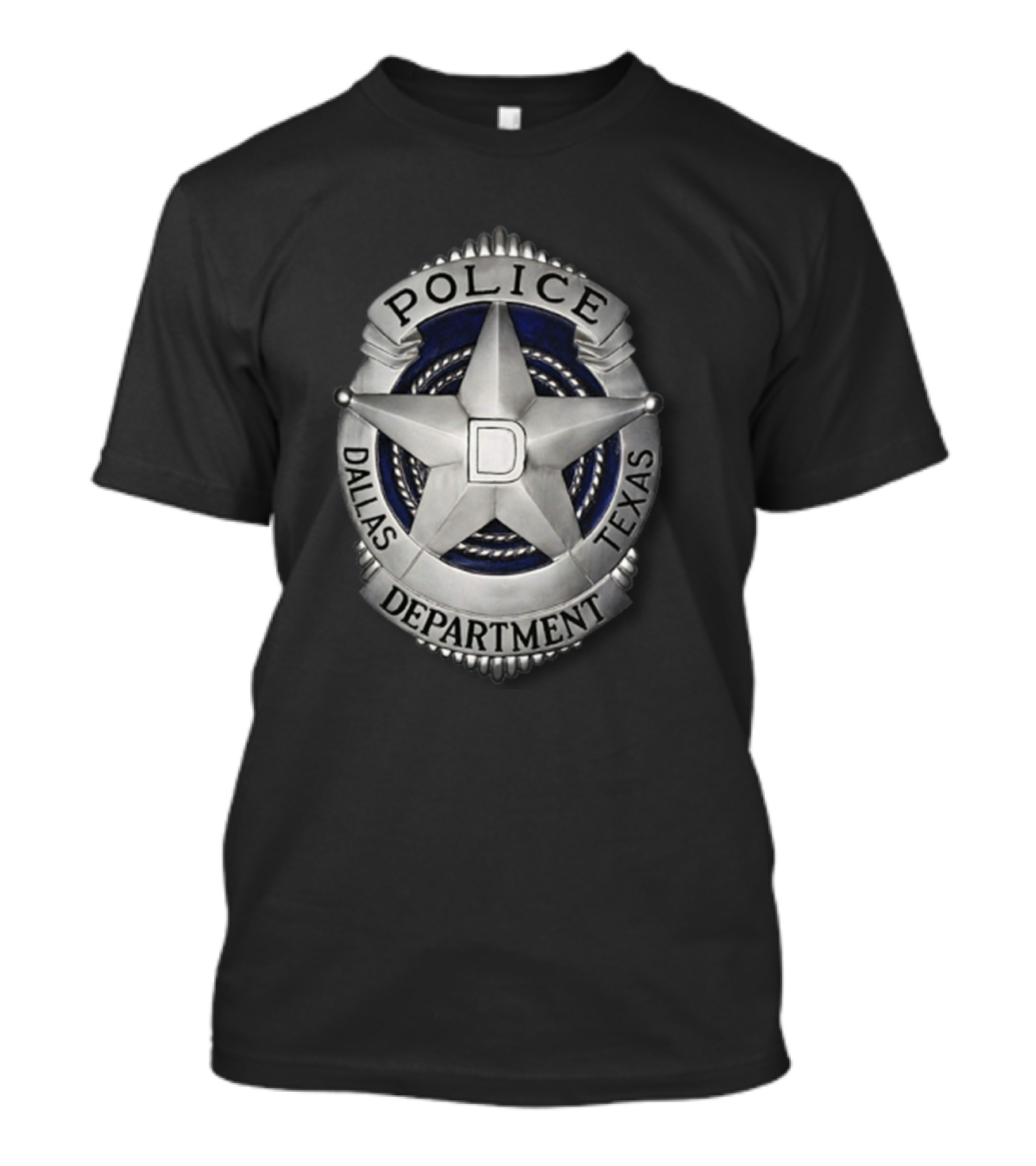 Dallas Police Department Texas Badge Emblem T-Shirt