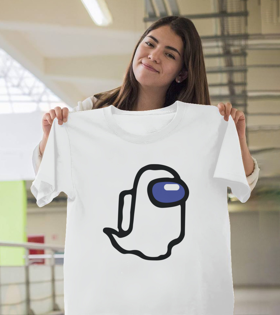 Among Us Ghost Character Minimalist T-Shirt