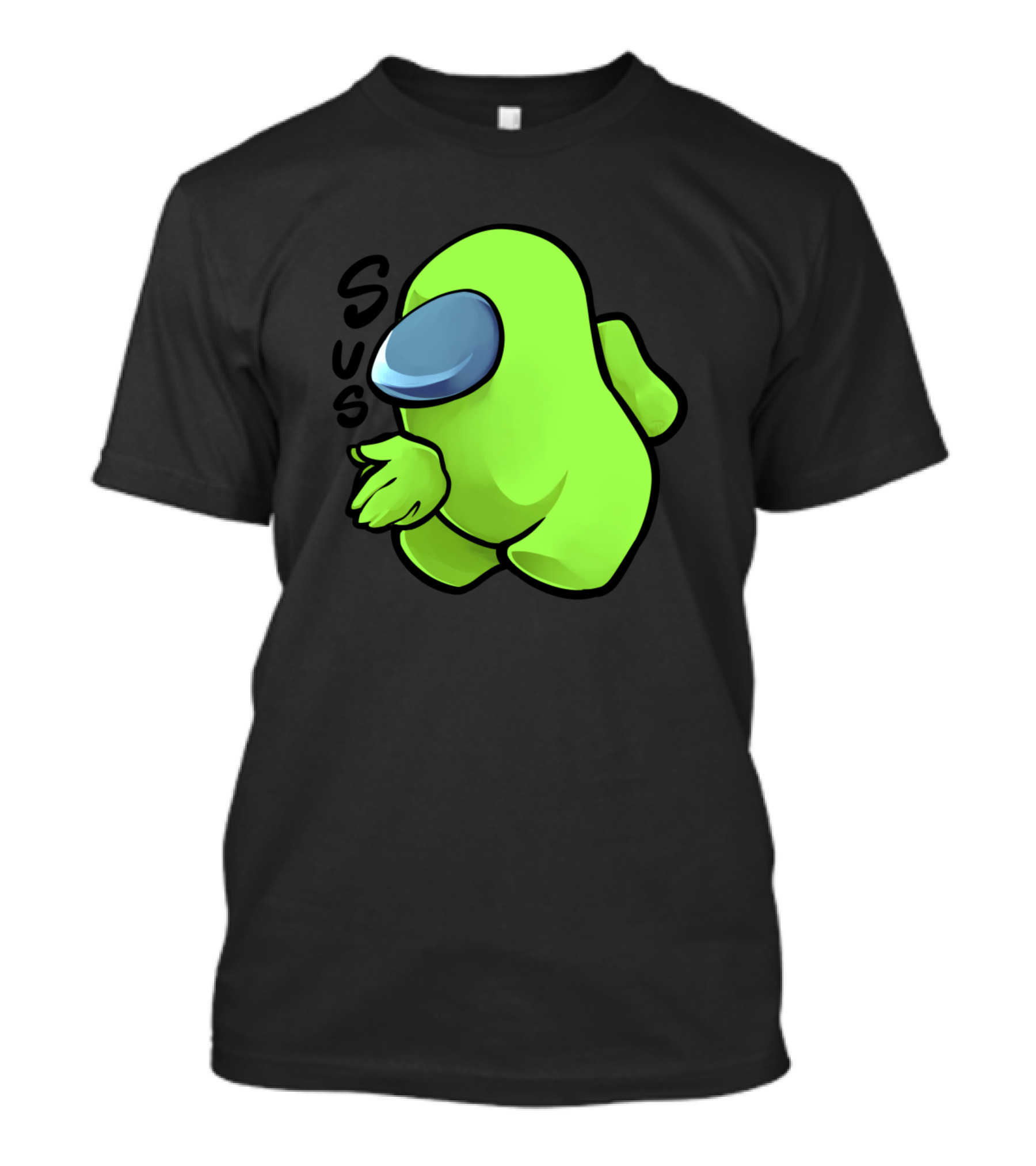 Sus Light Green Crewmate Character T-Shirt