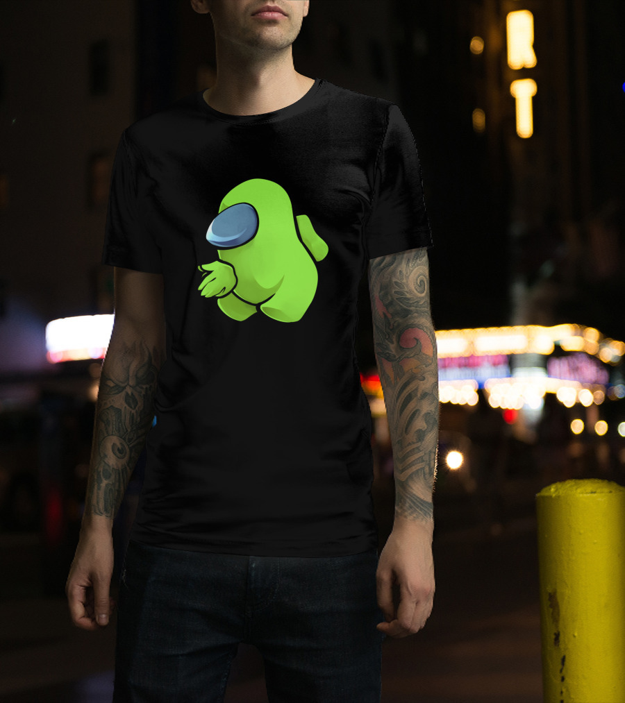 Sus Light Green Crewmate Character T-Shirt