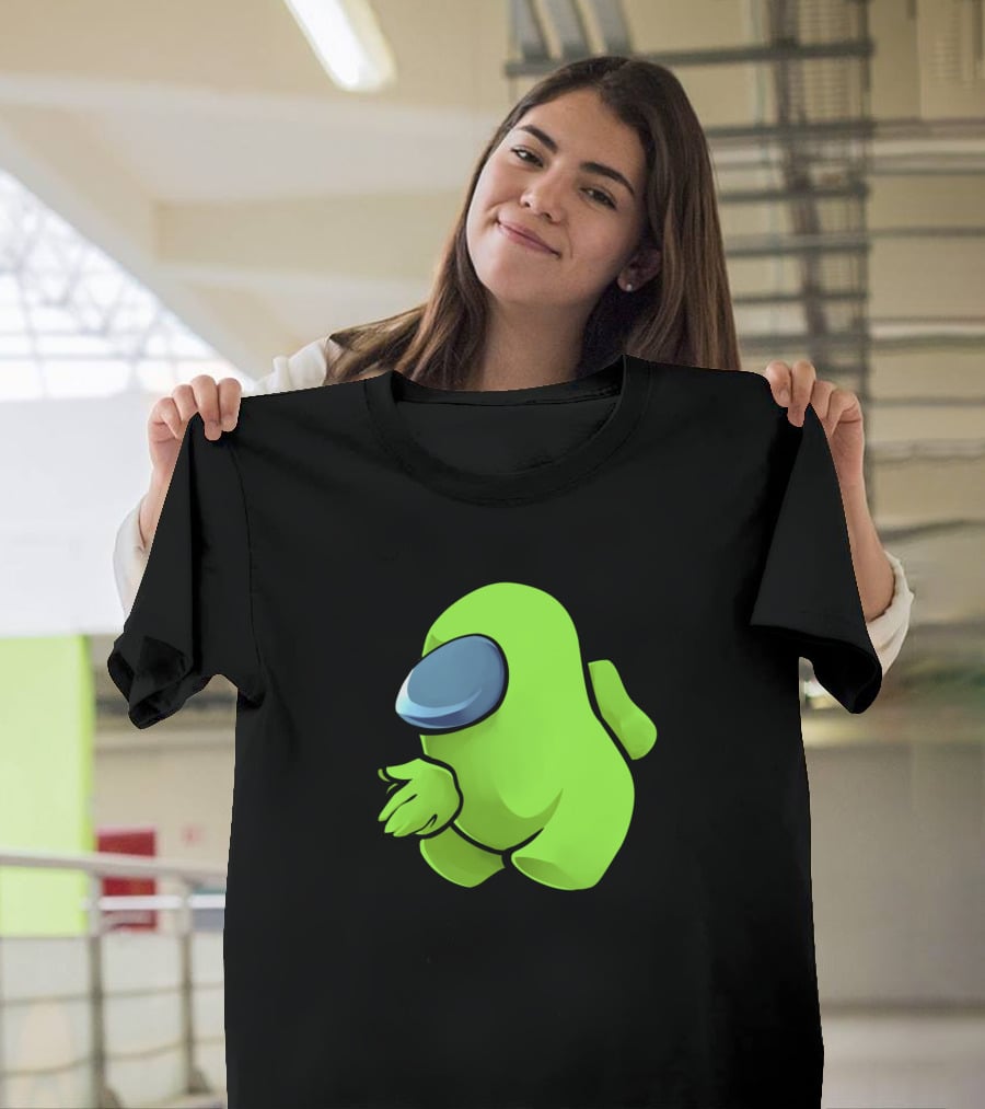 Sus Light Green Crewmate Character T-Shirt