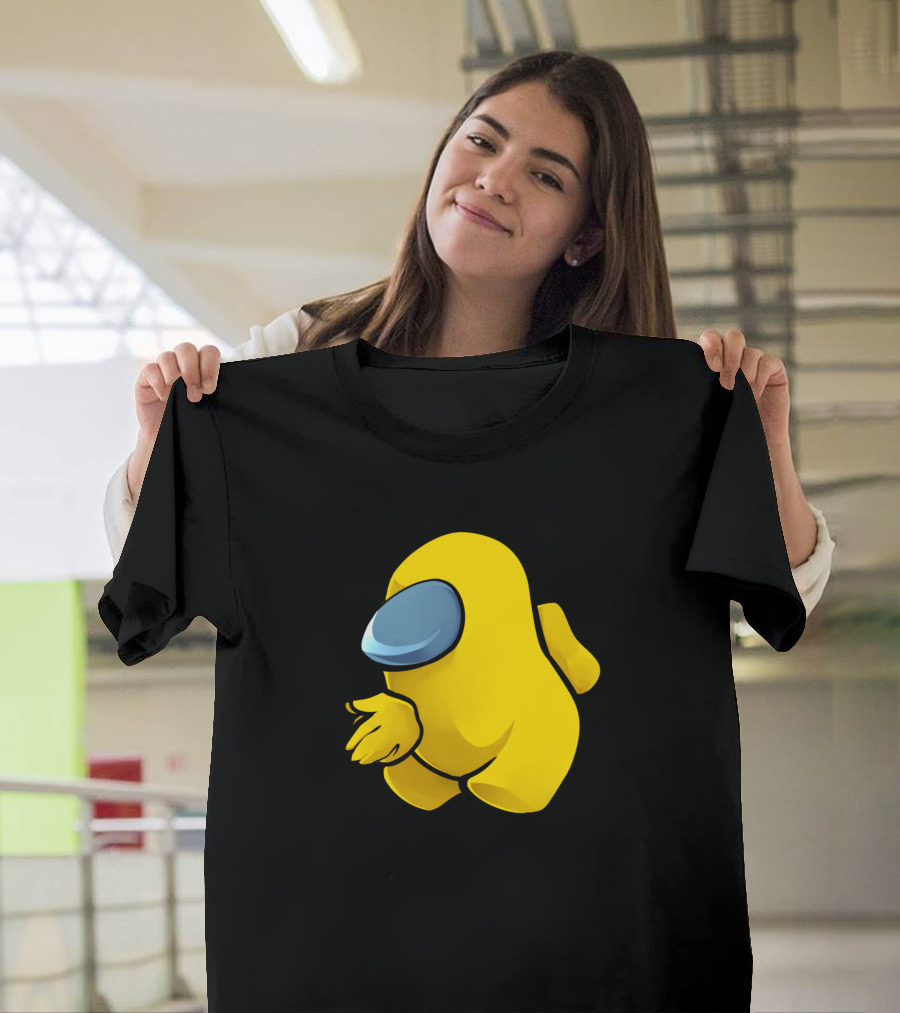 Sus Yellow Among Us Character T-Shirt