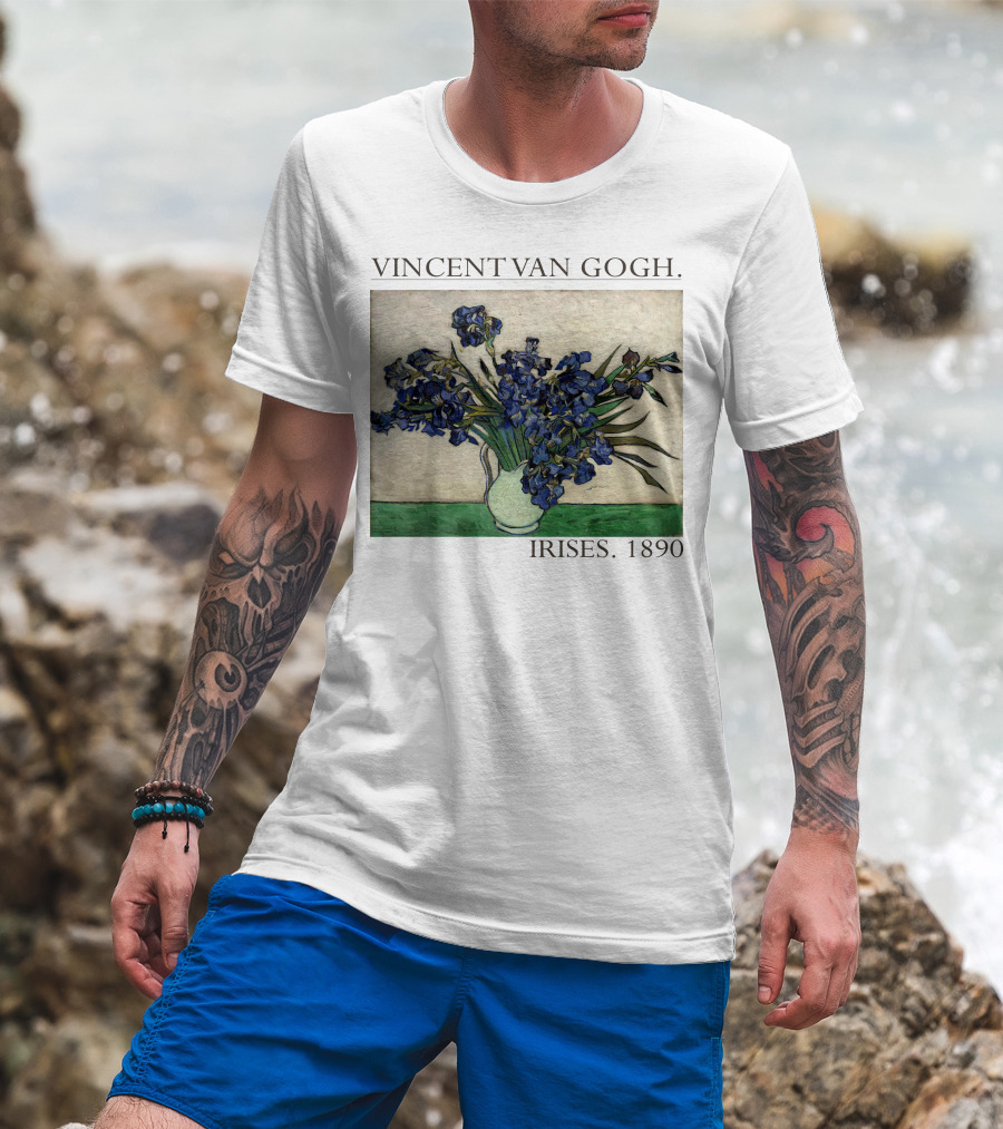 VINCENT VAN GOGH IRISES 1890 T-Shirt