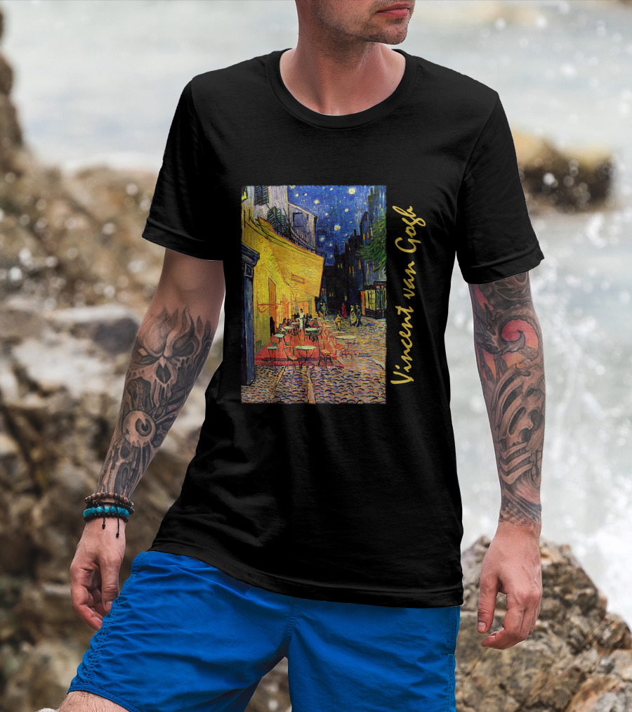 Vincent Van Gogh Café Terrace At Night T-Shirt