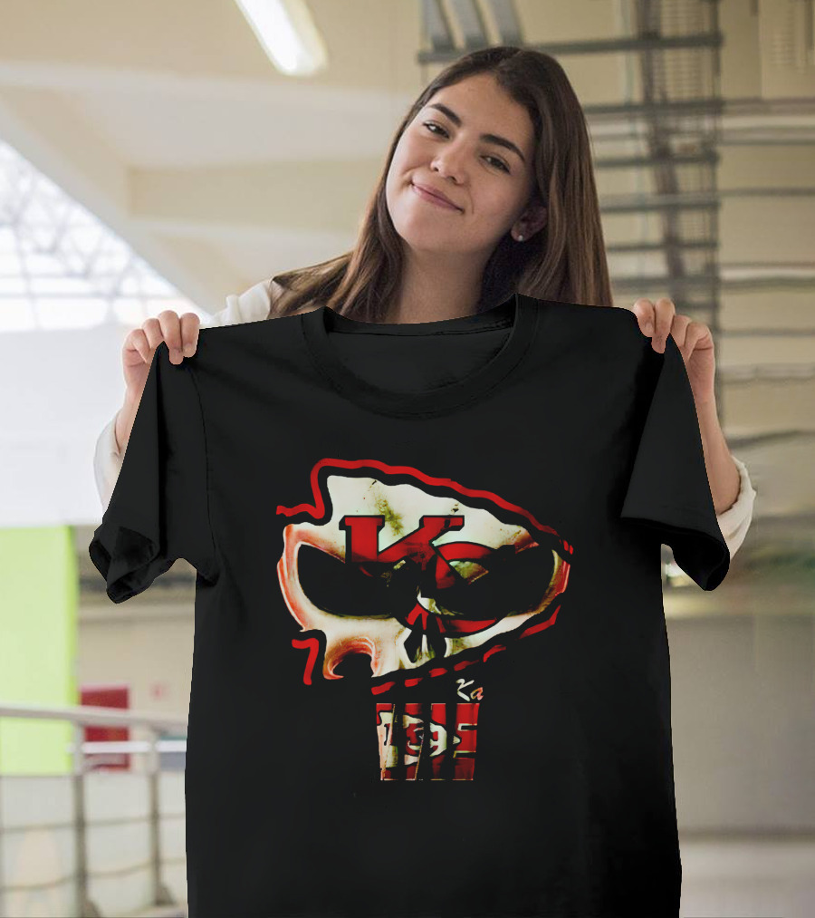 Kansas City Chiefs KC Skull T-Shirt