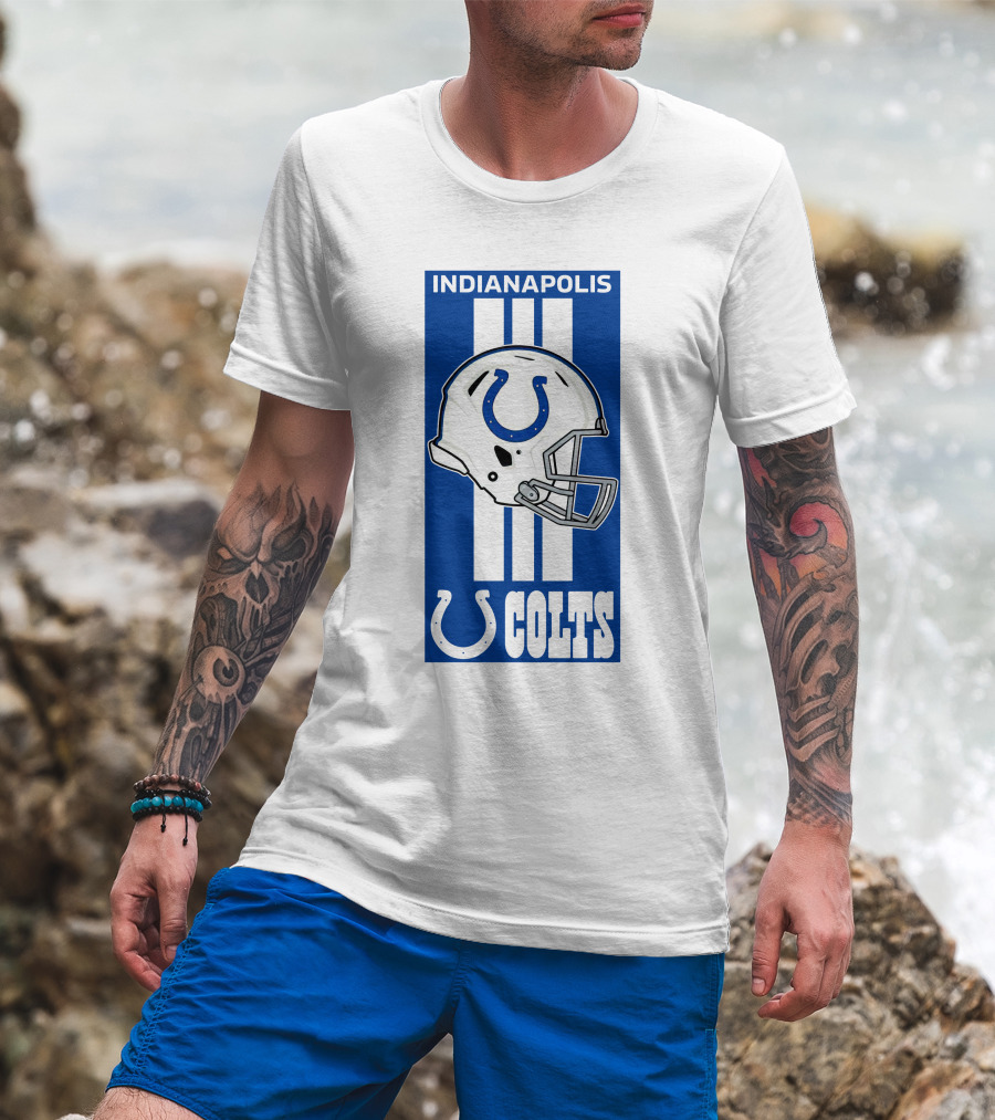 Indianapolis Colts Helmet Logo T-Shirt