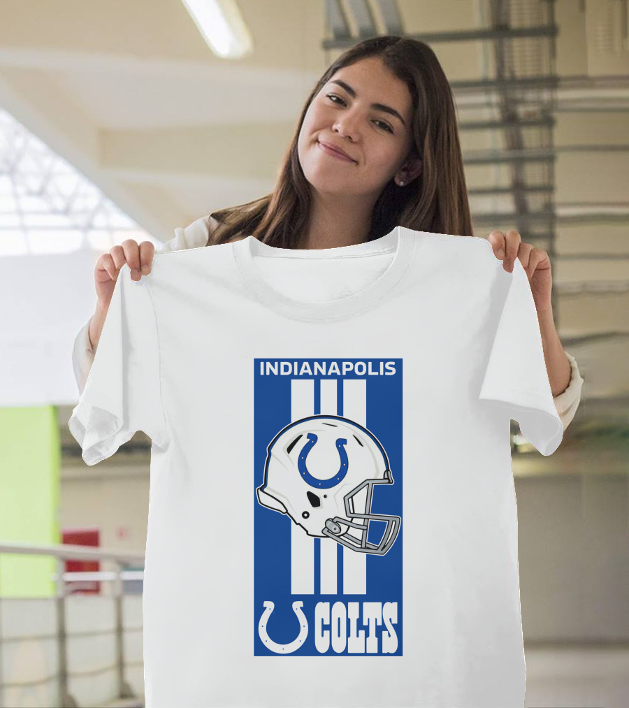 Indianapolis Colts Helmet Logo T-Shirt