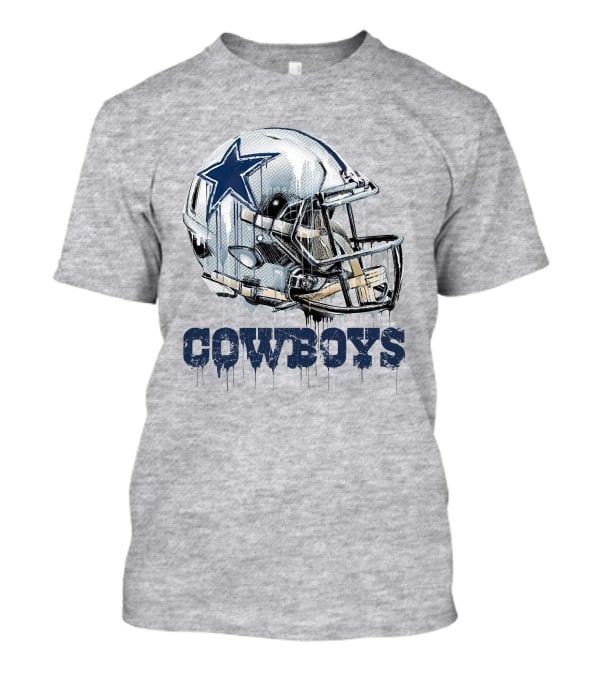 Cowboys Helmet Dripping Star T-Shirt
