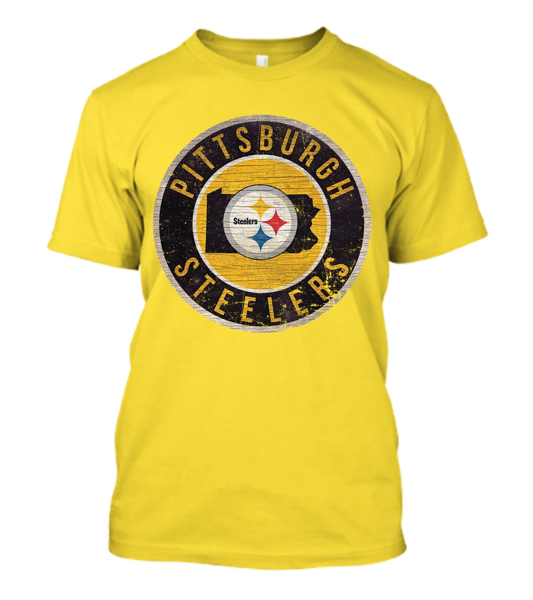 Pittsburgh Steelers Pennsylvania State Logo Circle T-Shirt