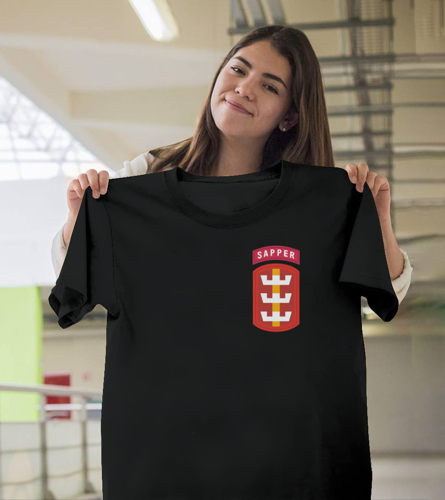 130th Engineer Brigade Sapper Unit Insignia Emblem T-Shirt