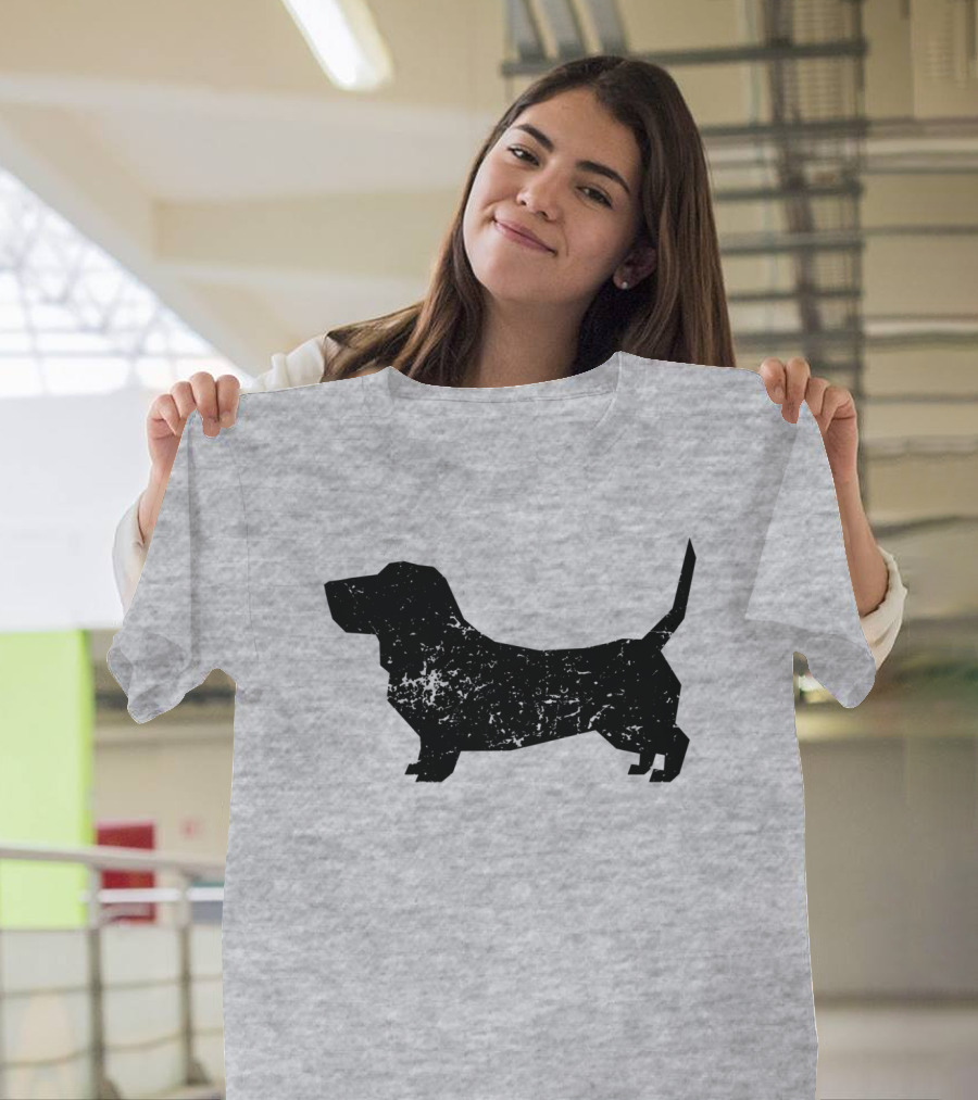 Distressed Basset Hound Dog Owner T-Shirt