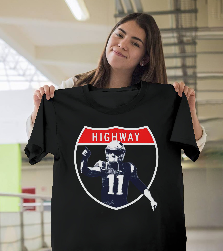Highway Football Number 11 Shield T-Shirt