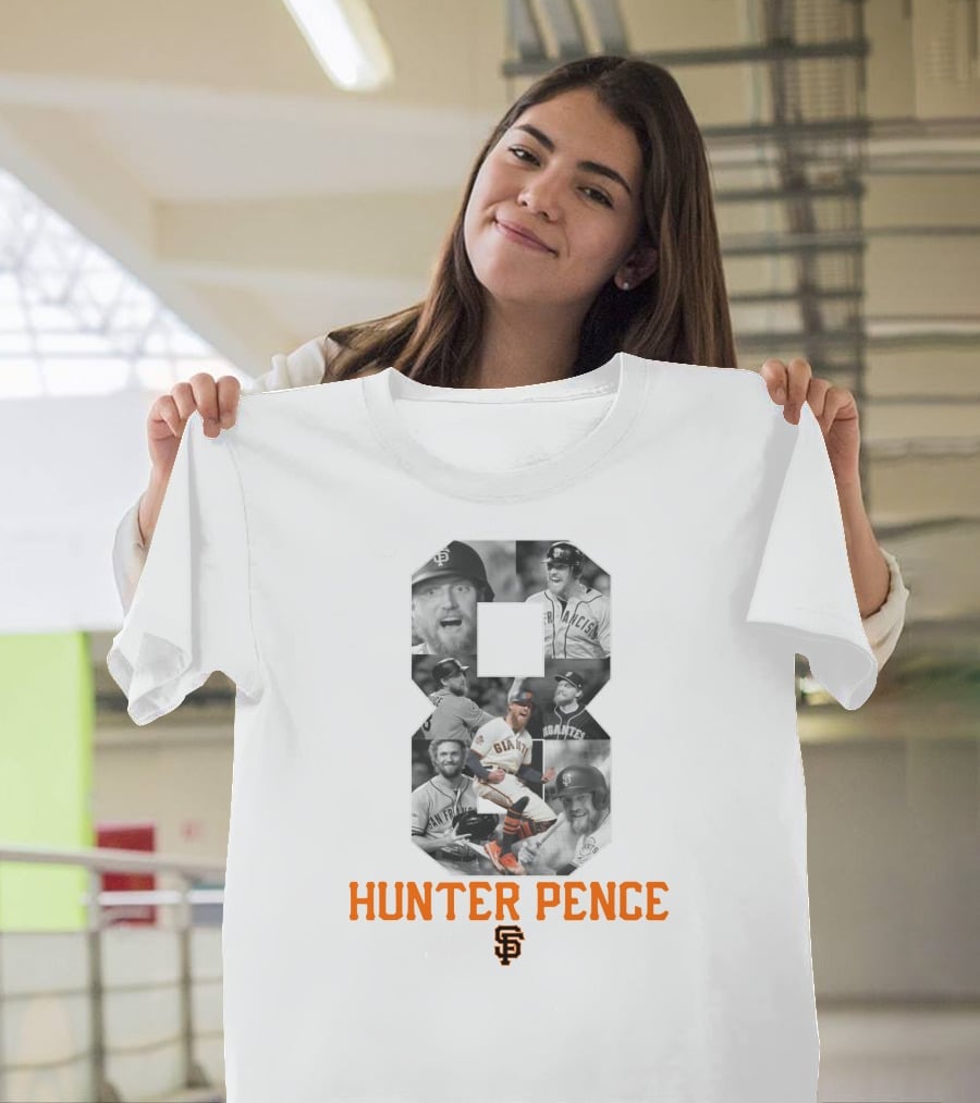 Hunter Pence San Francisco Giants Number 8 Baseball T-Shirt