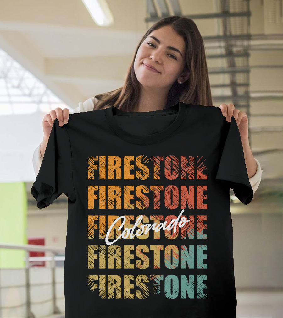 Firestone Colorado Retro Vintage Custom Design Unique T-Shirt