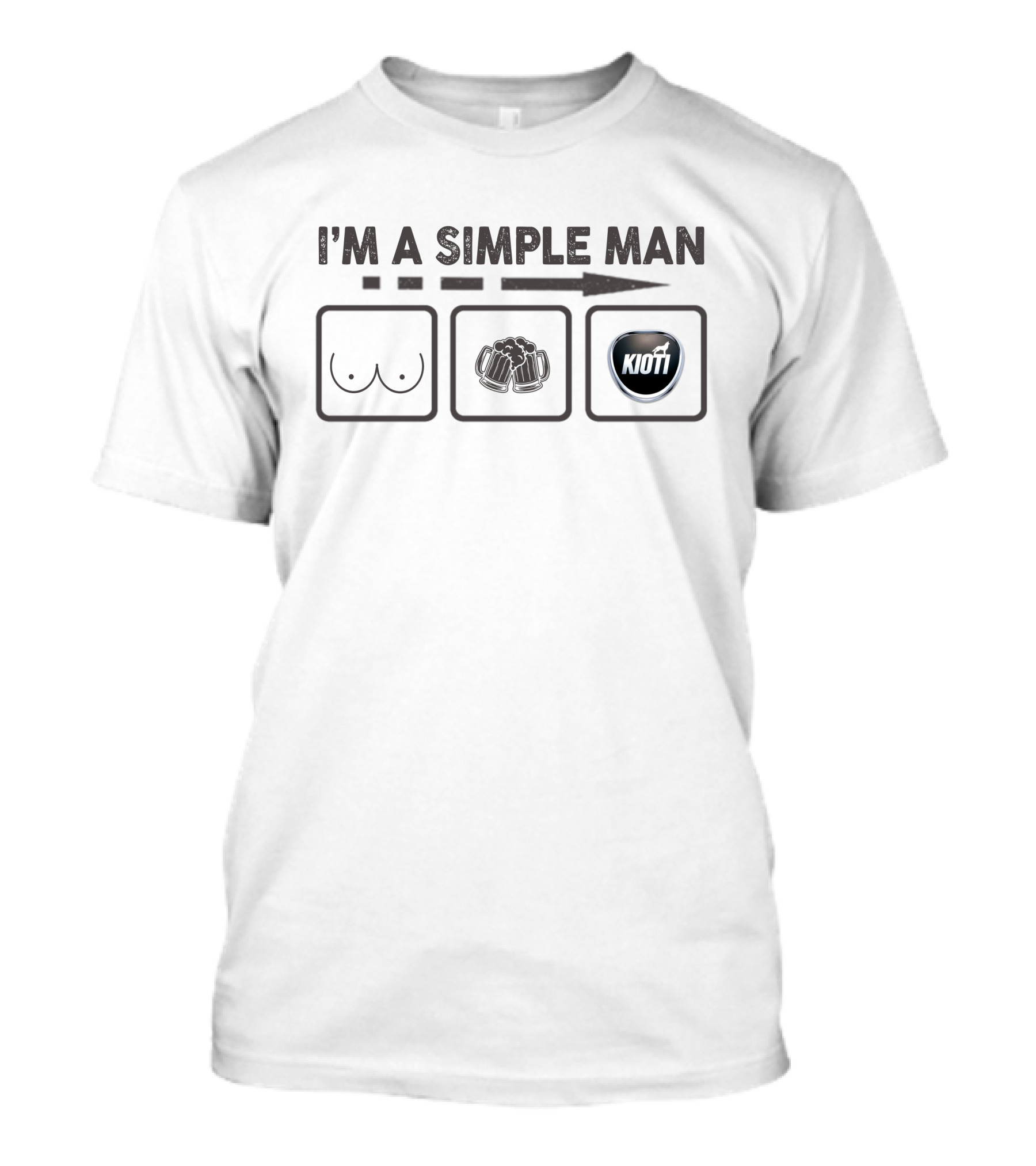 I'm A Simple Man Beer Kioti Tractors T-Shirt