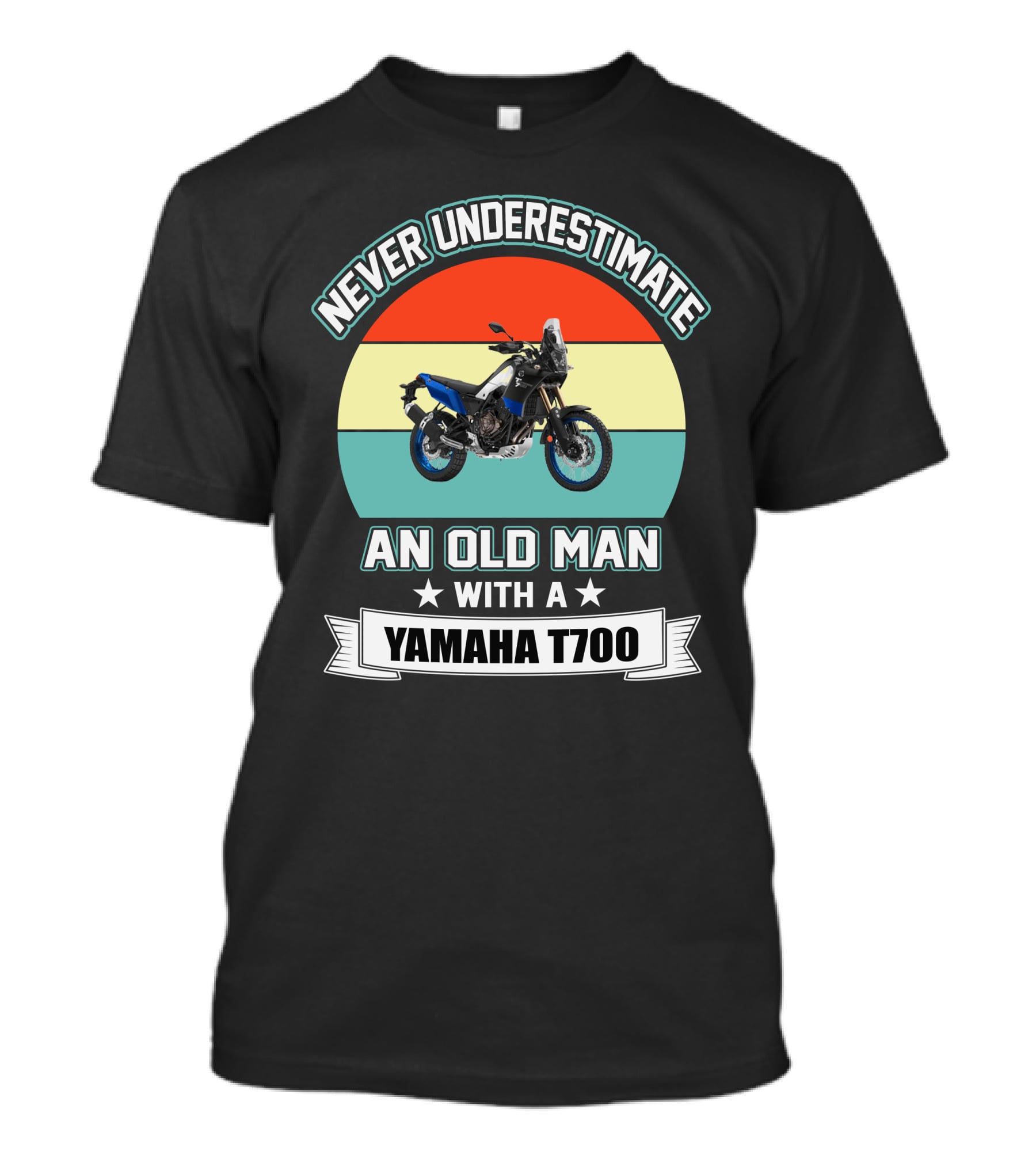 Never Underestimate An Old Man With A Yamaha T700 T-Shirt
