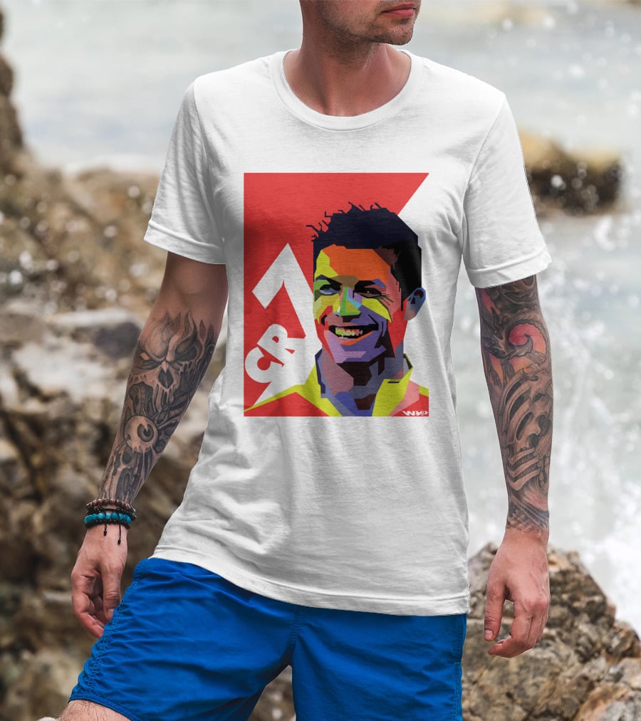 CR7 Colorful Soccer Icon T-Shirt