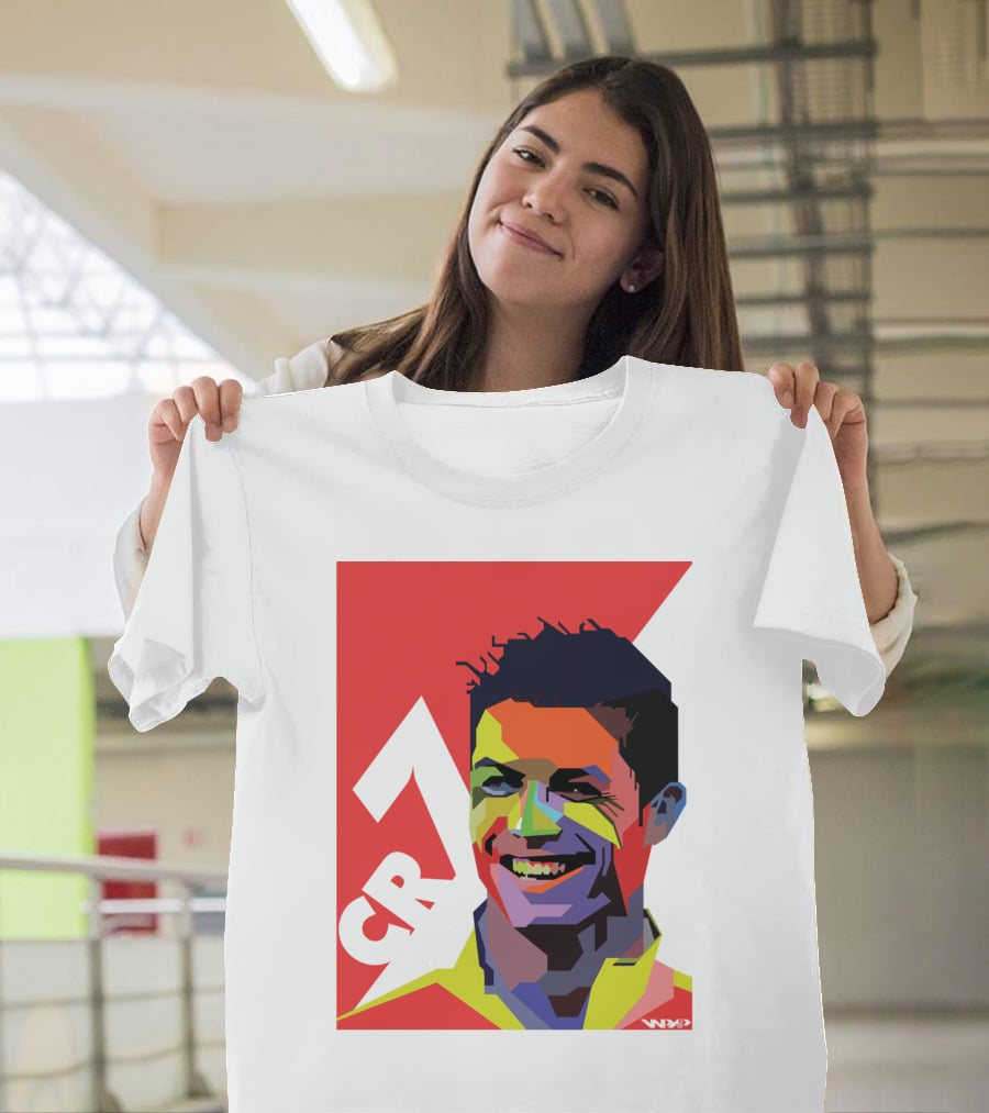 CR7 Colorful Soccer Icon T-Shirt