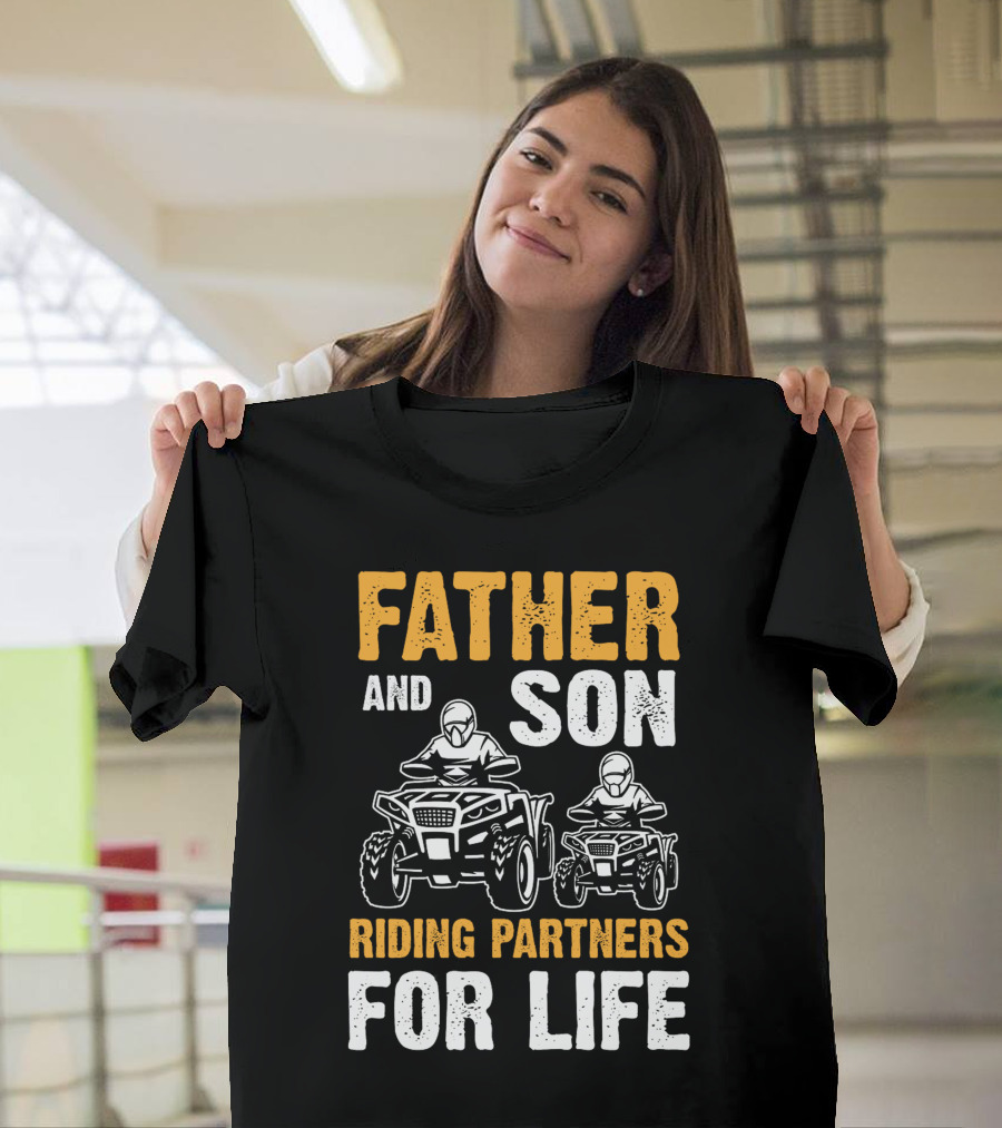 Father and Son Riding Partners for Life UTV1 T-Shirt